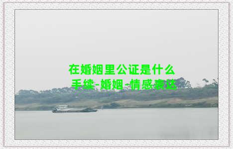 在婚姻里公证是什么手续-婚姻-情感表达