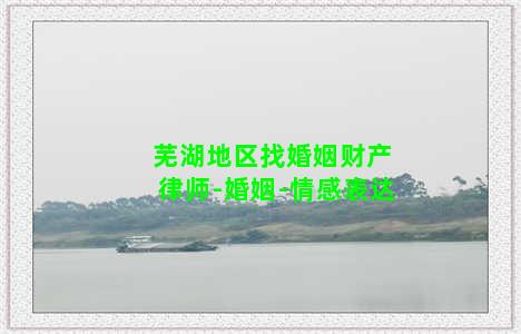 芜湖地区找婚姻财产律师-婚姻-情感表达
